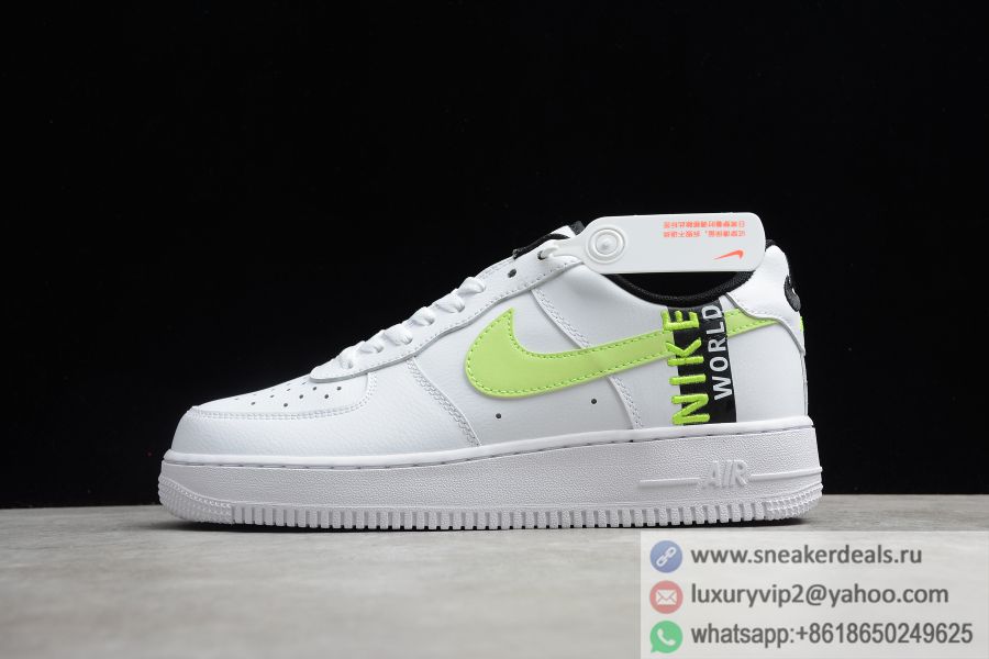 Nike Air Force 1 LV8 1 GS Worldwide Pack White Barely Volt CN8536-100 Unisex Shoes